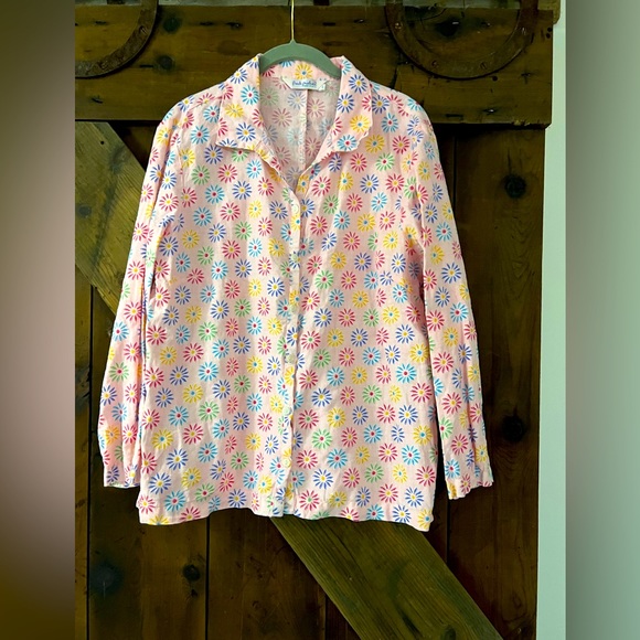 fresh produce Tops - Fresh Produce Flower Linen Button Down Shirt